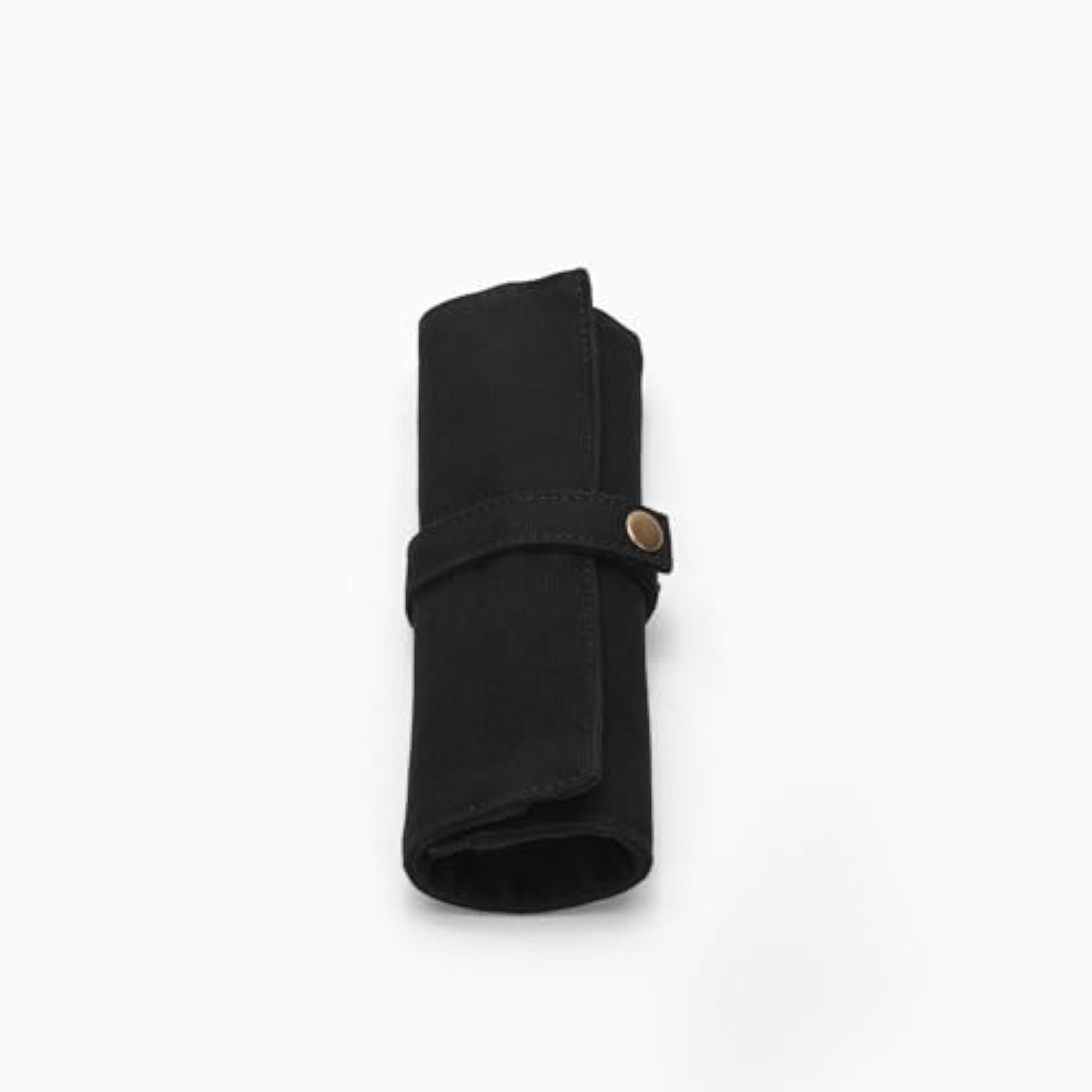 Vanity Brush Storage Bag, Simple Black Design